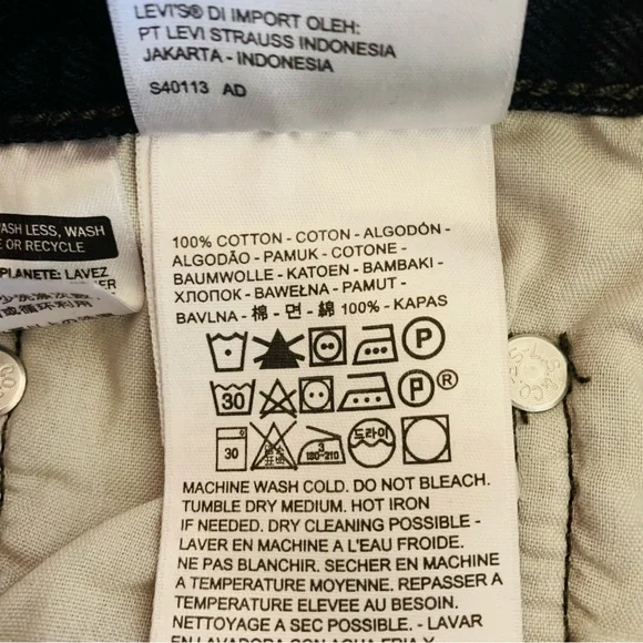 Levis 501 black denim cut off shorts size 29 - Picture 6 of 8